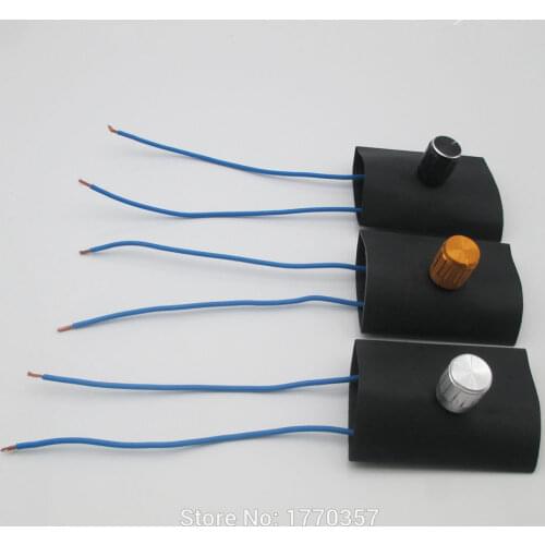 2PCS AC 250V Manual Knob IncandescentLlamp Table Lamp In Line 0 - 300W Dimmer Switch Home Use Adjustable Controller Knob Switch