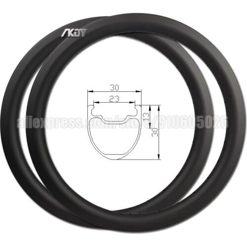 20 Inch 406 Carbon Wheel Rim 30mm Tubeless BMX Rims Bike 20 Disc Brake 24/28/32/36H Carbon Bicycle Rims Wheels 20