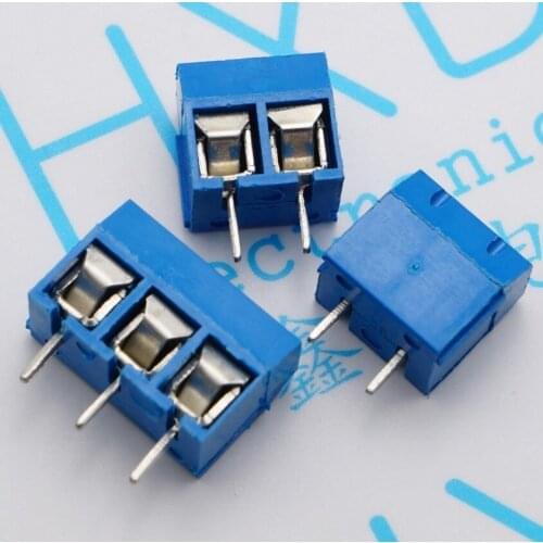 20pcs KF301-5.0-2P KF301-3P Pitch 5.0mm KF301-2P Straight Pin PCB 2 Pin 3 Pin Screw Terminal Block Connector