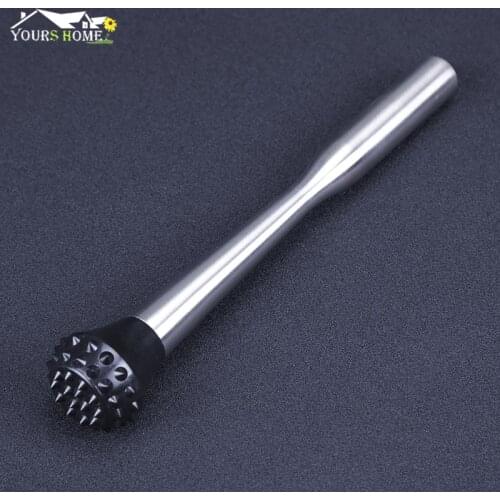 25cm Bar Cocktail Muddler Mojito Sharp Wolf Teeth Stainless Steel Bar Mixer Barware Mojito Drink Bar Tool Barware