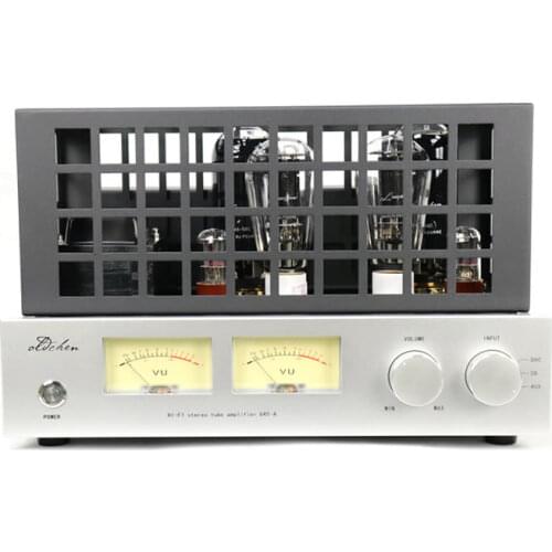 300B pushes 845 high power class A tube amplifier, output power 25W × 2, frequency response 18Hz--35KHz distortion: 1%(1kHz)