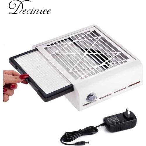 40W Strong Power Nail Dust Collector Fan Vacuum Cleaner Manicure Machine Tools With Filter Nail Fan Art Manicure Salon Tools