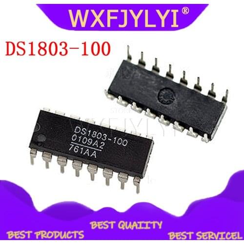 5p/lot DS1803-100 DS1803 addressable dual digital potentiometer Genuine Quality Assurance DIP-16