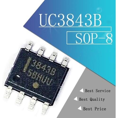 5PCS UC3843B 3843B UC3842B 3842B SOP-8