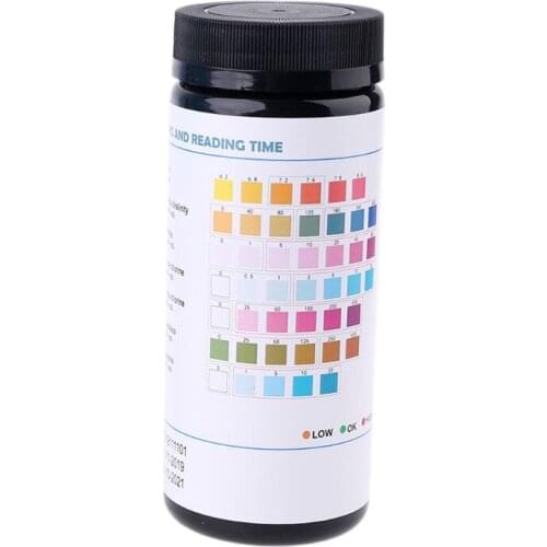 50Strips Water Test Strips 7in1 Bromine pH alkalinity Nitrite Chlorine Hardness J6PC