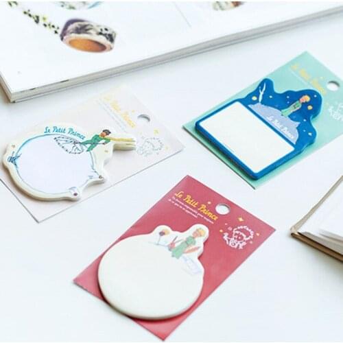 6 pcs/Lot Le petit prince sticky notes and memo pads Paper sticker Cartoon Stationery Office accessories School supplies EM625