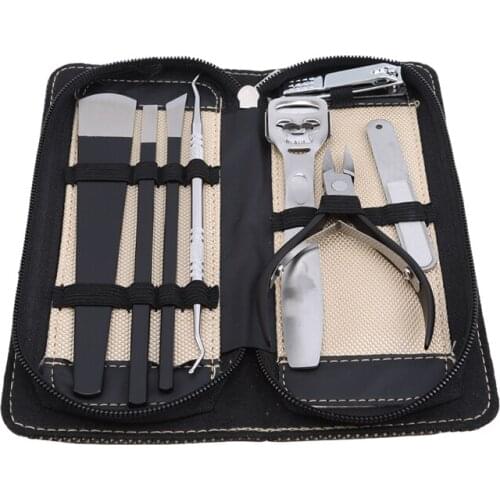 8PCS Stainless Steel Cuticle Pedicure Tool Foot Rasp File Callus Remover Foot Skin Care Hard Dead Remover Exfoliating Foot Care