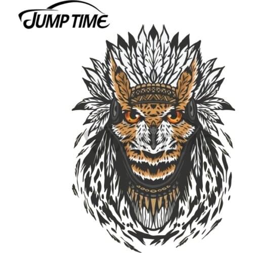 JumpTime 13 x 6.8 cm For Forest Owl Graffiti Car Sticker Waterproof Decal Vinyl Material Occlusion Scratch Suitable for VAN RV