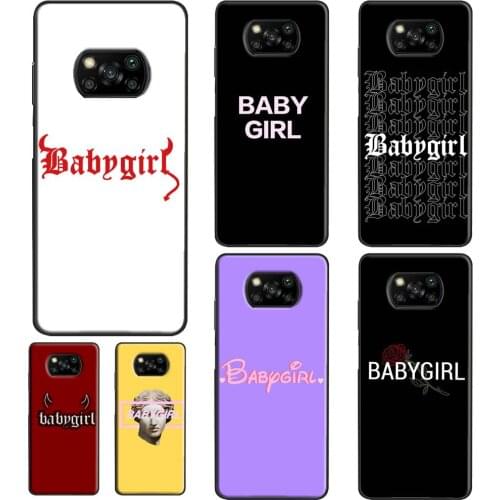 Babygirl For POCO F3 F1 F2 M3 X3 Pro Phone Case For Xiaomi Mi 11 Lite Ultra 10T Pro Mi Note 10 Lite
