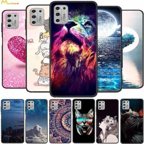 For Moto G Stylus 2021 Case Lion Silicone Soft TPU Phone Cover for Motorola G Stylus 2021 Cases 6.8" XT2115 Capa Black Bumper