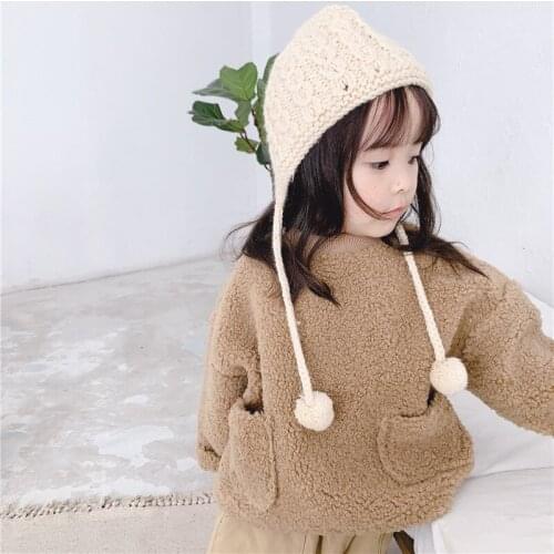 Childrens Winter Sweatshirt 2020 New Baby Boys and Girls Velvet Warm Sweatshirt Kids Pullovers Thick Top Tees Baby Clothes 2-7Y