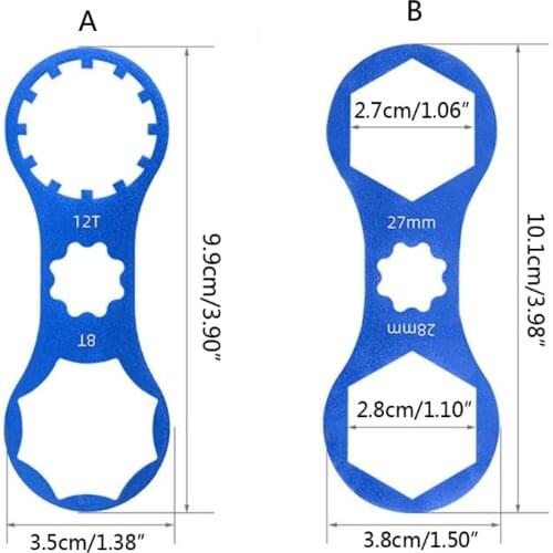 E56D 1pcs Aluminum Bicycle Front Fork Key Cover Disassembly Bicycle Tool Bike Front Fork Wrench Disassembly Tools