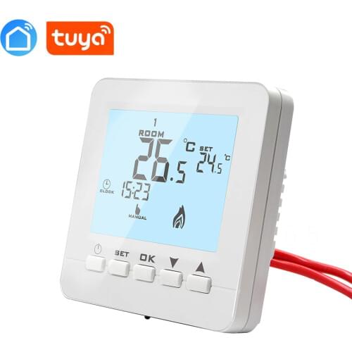 Tuya APP electric actuator, smart phone radiator WiFi thermostat floor heating system for warm floor