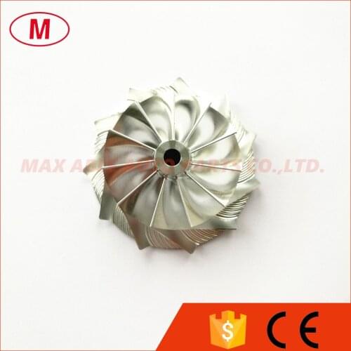 CT12 Turbocharger Milling/Aluminum 2024/Billet compressor wheel 47.04/58.03mm 11+0 blades for 17291-67010 Turbo CHRA/Cartridge