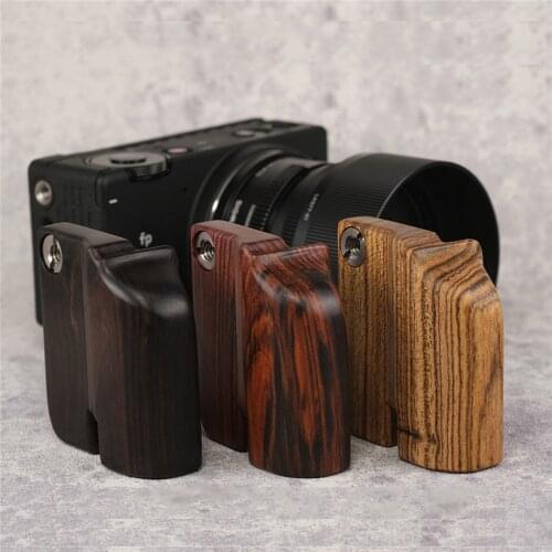 For Sigma FP Camera Creative Camera Cage with Wooden Handgrip Video Shooting Mount Cage Holder Accessories