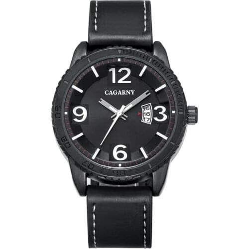 Brand Cagarny Quartz Watch Men Watches Mens Luxury Fashion Wristwatches Japan Movt Date Male Clock Man Hours Sport Reloj Hombre