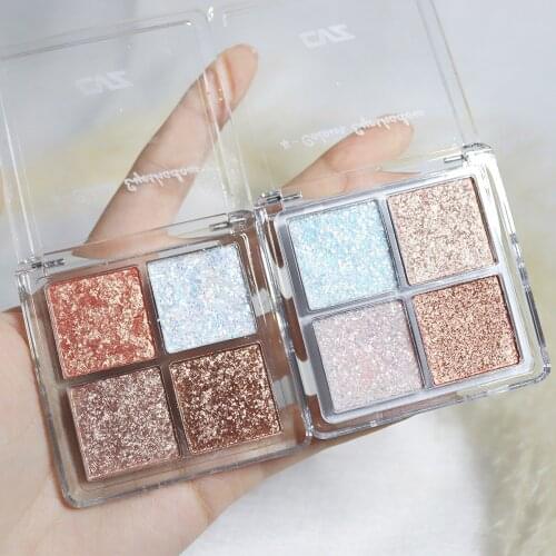 Make-up CVZ combines four-color eye shadow disk ins popular pearlescent matte high-gloss cheap student eye shadow