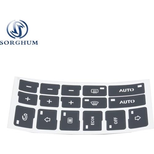 For AUDI A4 B6 B7 AC Climate Control Button Repair Restoration Sticker