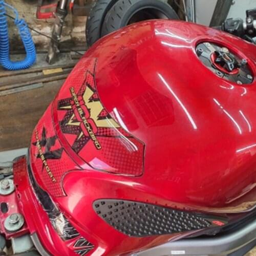 Motorcycle Tank Pad Protector Sticker Fish Bone Sticker 3D Tank Pad Protector Sticker For Honda CBR1100XX Blackbird 1996-2008