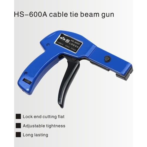 COLORS HS-600A cable tie gun for nylon fastening cutting tool pliers special for width 2.4-4.8mm bundling cable