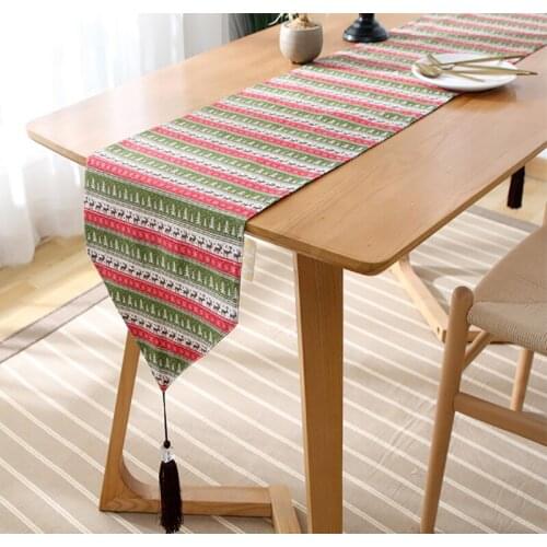 European style deer print modern table runner table cloth flag cabinet cover hotel bed runner party home hotel decoration