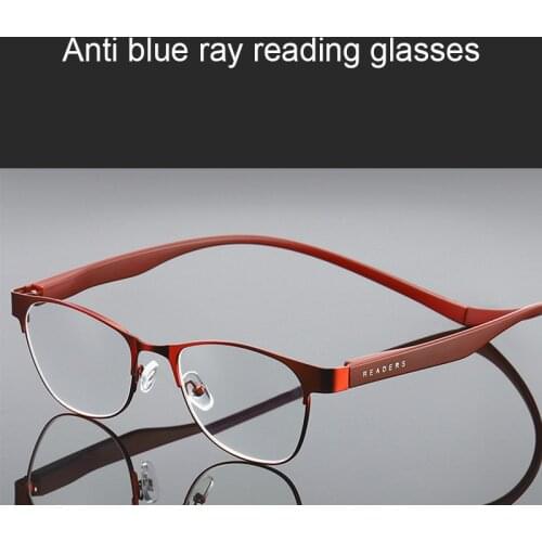 Unisex Anti Blue Ray Reading Glasses Portable High Quality Durable Silicone Magnetic Presbyopic Eyeglasses Degree +1.0 To +4.0