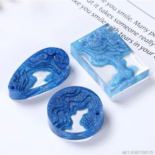 Ocean Island Pendant Resin Molds Silicone Molds Jewelry Making Epoxy Resin Molds for Resin Crafts DIY D17 20 Dropshipping