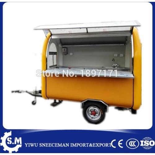Can be customized Food Trailer Mobile Food Cart Food Truck coffee cart hot dog cart for sale
