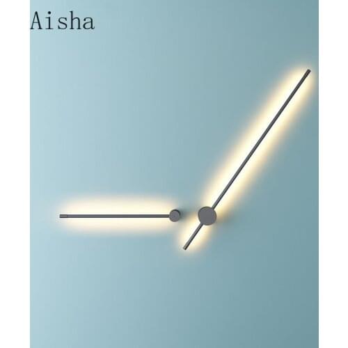 Modern Creative Simple LED Wall Lamp Nordic Minimalist Living Room Home Decor Sofa Background Wall Light Bedroom Bedside Lamps