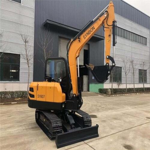 SYNBON6ton Mini Small Excavator Agricultural Hook digger SY606 Home Orchard excavator New Construction Engineering Excavator