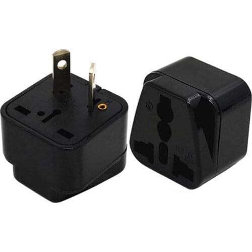 Black white copper Australia New Zealand Argentina Fiji Turkey universal travel adaptor plug multi-function socket convertor