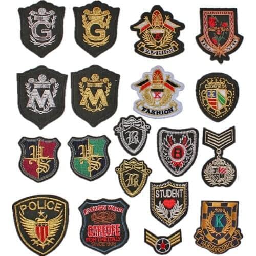 Campus Clothes Hole Black/White M Embroidered Cloth Stickers Clothing Accessories Badge Patch Stickers