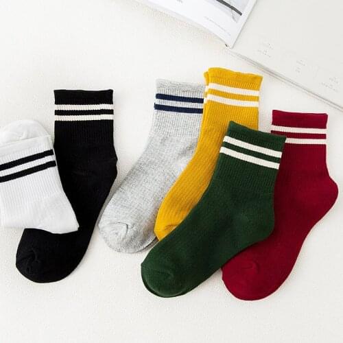 High Quality Unisex Stripe Women Ankle Sock Breathable Skateboard Cotton Socks Female Men Comfortable Short Socks