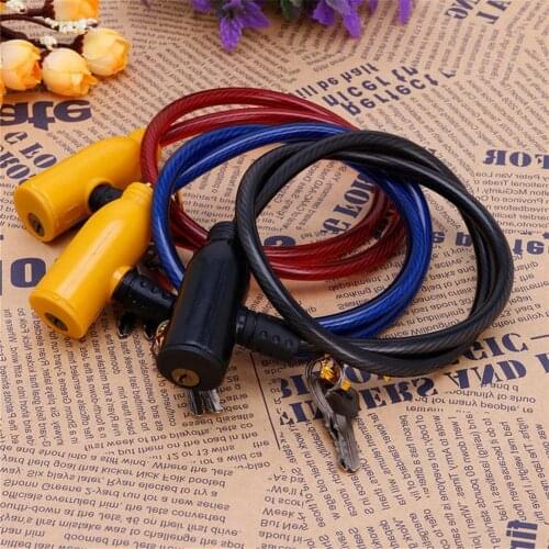 Bike Lock Steel Wire Metal Bicycle Safety Lock Wire Lock Safety Cable Anti-Theft Scooter Security Lock for Cycling Bike Part