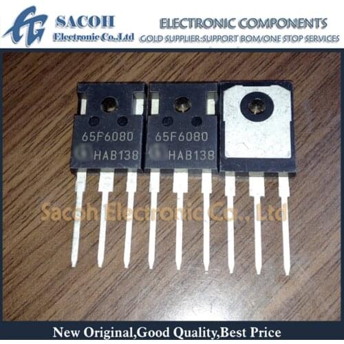 10Pcs IPW65R080CFD 65F6080 or 65F6080A or 60F6080 TO-247 43.3A 650V Power MOSFET Transistor