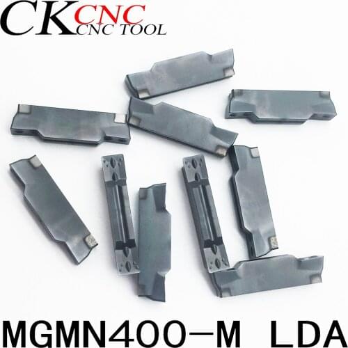 10pcs MGMN400-M LDA 100% Original Inserts 4.0mm Grooving Cut Off Tool steel For MGEHR/MGIVR