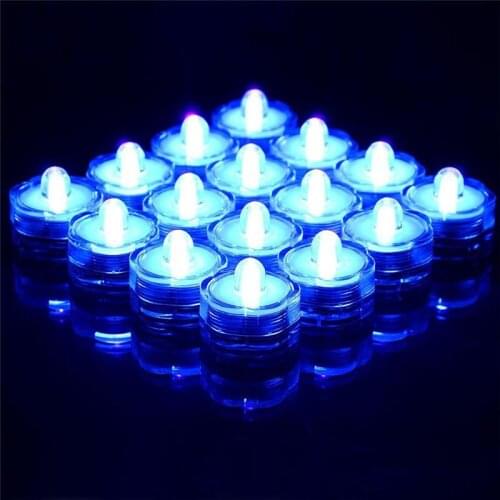 12pcs Tea Light Submersible Waterproof LED Candle Light Tealight Lamp Wedding Holidays Christmas Event Party Decoration