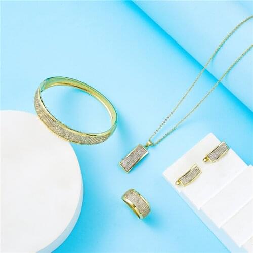 2020 Dec new design Caftan wedding jewelry set for women fashion jewelry set copper high quality jewelry set