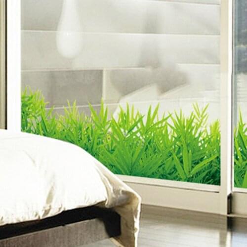 50*70CM Baseboard Green Grass Ladybug Removable Art Vinyl Wall Stickers Decor Living Room Bedroom Mural Home Decor Decals