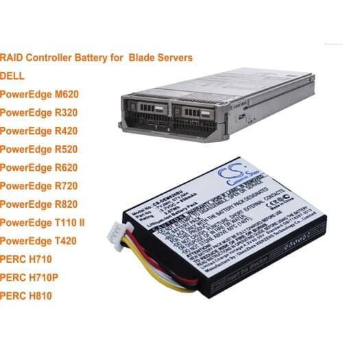 Cameron Sino 830mAh Battery 7VJMH for DELL PERC H710, H710P,H810,PowerEdge M620, R320,R420,R520, R620, R720, R820, T110 II, T420