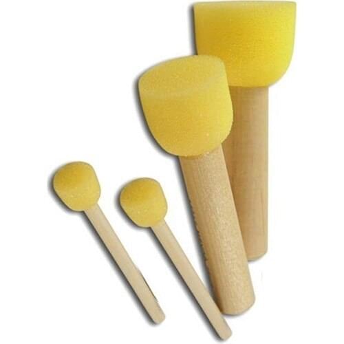 Buffer Brush 4 PCs (Sponge) painter sponge brush set different sizes art brushes picture