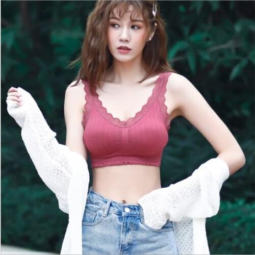 2021 New Women Push Up Wireless Lace Bra Top Sexy Women Size Bralette Underwear Lingerie Full Cup Bra