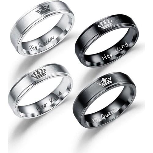 DIY Engraving Couple Ring Romantic Engagement Wedding Ring Jewelry Wholesale Party Gifts Jewelry Anniversary Valentines Day