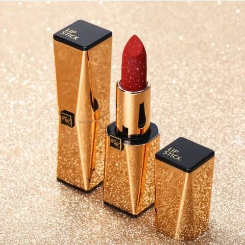 Ipstick extravagant matte gloss gold apperance waterproof long lasting red nude brown moisturizing lipstick