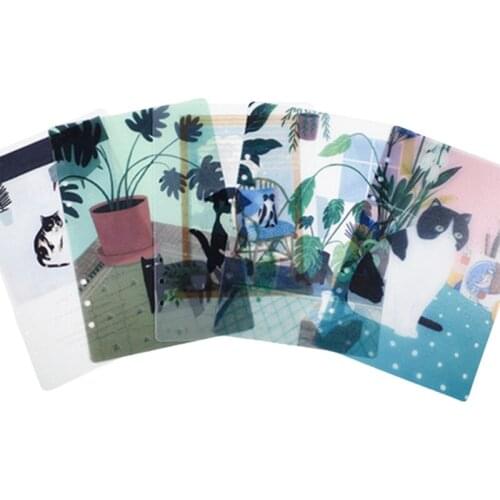 Fresh Clear Style Diary Paper Planner Binders A5 A6 Loose Leaf Notebook Divider Index Separator School Stationery