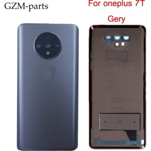 GZM-parts 10pcs/lot Voor oneplus 7 battery door cover Voor oneplus 7T 7Pro back cover case with camera lens