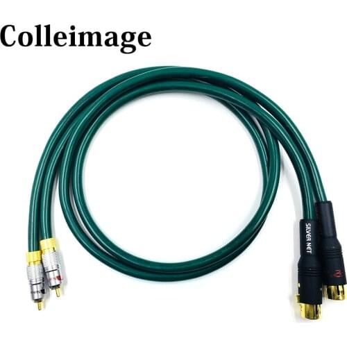 Colleimage Hifi Pair FA-220 OCC RCA Male to XLR Female Audio Cable Hi-end Dual XLR to Dual RCA Male Audio Wire