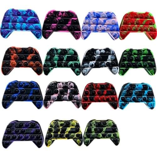 Push Pop Game Controller Game pad Shape Push Bubble Sensory Fidget Toys Autism Stress Relieve For Men Adult