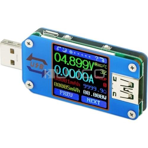 USB C Power Meter UM25 Type C Voltage and Current USB Tester, LCD Display DC 4-24V 5A Test Speed of Charger Cables Module