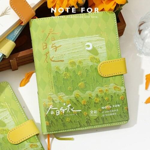 Kawaii Cute Spring Flowers Sea Notebooks Diary Agenda Notepad Planner Weekly Book Travel School Supplies Bullet Journal n1119